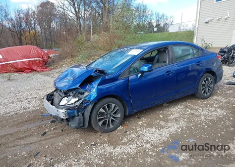 2013 Honda Civic Ex-L z USA, uszkodzony, nr VIN 19XFB2F92DE264842